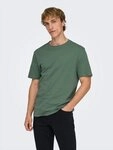 ONLY & SONS Rundhalsshirt ONSMAX LIFE REG SS STITCH TEE Baumwolle, normal geschnitten
