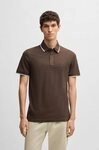 BOSS ORANGE Poloshirt Passertip mit BOSS Logo-Badge