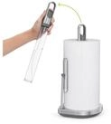 simplehuman K&uuml;chenrollenhalter mit Pumpe Edelstahl Geb&uuml;rstet