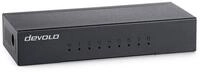 DEVOLO Gigabit Ethernet Switch 8 Port Netzwerk-Switch (unmanaged LAN Switch LAN