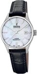 Festina Quarzuhr F20009/7, Armbanduhr, Damenuhr, Swiss Made, Lederarmband, analog,