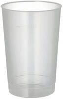 PAPSTAR Mehrwegbecher Mehrweg-Trinkbecher PP 0,2 l &Oslash; 6,8 cm, 9,8 cm...
