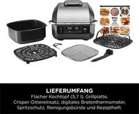 NINJA Tischgrill EG351EU, 1760 W, 5-in-1 Grill und Hei&szlig;luftfritteuse
