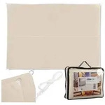 relaxdays Sonnensegel Rechteckiges Sonnensegel beige, 3 x 4 m beige 400 cm x...