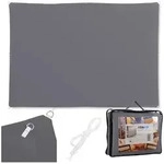 relaxdays Sonnensegel Rechteckiges Sonnensegel grau, 3 x 4 m grau 400 cm x 0.5...
