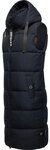 Navahoo Steppweste Schnuffelchen (1-tlg) warme Damen Outdoor-Weste lang mit Kapuze