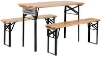 Stagecaptain Bierzeltgarnitur Hirschgarten BB-117 Sitzgarnitur 117 cm L&auml;nge,