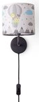 Paco Home Wandleuchte Cosmo 343, ohne Leuchtmittel, Lampe Kinderzimmer Stecker &Oslash;