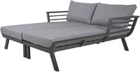 Garden Pleasure Doppelliege DELIA, Set, 2 St., bestehend aus 2 Einzelliegen, mit