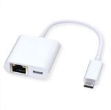 ROLINE USB 3.2 Gen 2 Typ C zu Gigabit Ethernet Konverter + 1x PD Port