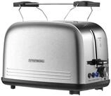 STEINBORG Toaster SB-2071, 2 kurze Schlitze, f&uuml;r 2 Scheiben, 850 W, Edelstahl