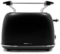 HOME DELUXE Toaster MAJESTIC - Matt Schwarz, 2 kurze Schlitze, f&uuml;r 2 Scheiben,...