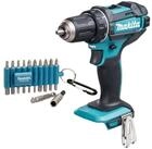 Makita Akku-Schrauber DDF 482 Z 18 V 62 Nm + 22 tlg. Bit Set - ohne Akku, ohne
