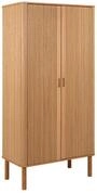 ACTONA GROUP Kleiderschrank Langley Kleiderschrank 2 T&uuml;ren 1 Regal Natur.