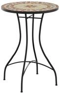 vidaXL Gartentisch, Mosaik-Bistrotisch Terrakottarot und Wei&szlig; &Oslash;50x70 cm...