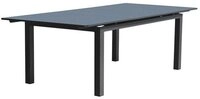 DCB Garden Gartentisch Ausziehbarer rechteckiger Gartentisch &ndash; Anthrazitgrau &ndash;