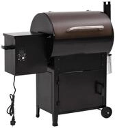 vidaXL Grillkamin Pelletgrill mit Schornstein Schwarz 104 cm Eisen