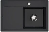 Villeroy & Boch K&uuml;chensp&uuml;le Subway Style 45 Premiumline R7 Pure Black mit