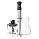 Arendo Stabmixer Edelstahl P&uuml;rierstab Set mit Zerkleinerer und Messbecher,