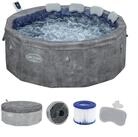 Bestway Whirlpool 6001V LAY-Z-SPA Carrara AirJet, Aufstellbecken, (Spar-Set,...