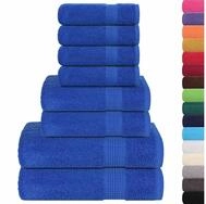 vidaXL Badet&uuml;cher 8-tlg. Handtuch-Set FROGN Blau 360 g/m&sup2;, (1-St)