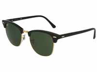 Ray-Ban Sonnenbrille Ray-Ban Clubmaster RB3016 W0365 49 Black On Arista Green