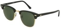 Ray-Ban Sonnenbrille Ray-Ban Clubmaster RB3016 W0365 Black On Arista Green