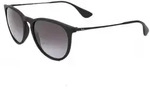 Ray-Ban Sonnenbrille Ray-Ban Erika RB4171 622/8G Rubber Black Light Grey Dark...