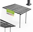 Juskys Terrassendach Borneo, BxT: 312x303 cm, 3x3 m, Regen- und Sonnenschutz,