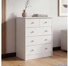 FINEBUY Sideboard SuVa1595_1 Schubladenkommode mit 5 Schubladen 60cm Kommode...