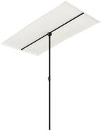 vidaXL Sonnensegel, Sonnenschirm mit Aluminium-Mast 180 x 110 cm Sandwei&szlig;
