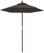 vidaXL Sonnenschirm Sonnenschirm mit Holzmast Anthrazit 196x231 cm