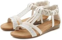 LASCANA Sommerschuh, Sandalette Sandale mit Glitzersteinen und kleinem...