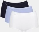 sloggi Maxislip Basic+ Maxi (3er Pack) perfekter Sitz, Cotton-Mix, hohe Taille