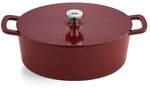 Fissler Br&auml;ter Moments Collection Gusseisen Br&auml;ter oval 33cm Burgunderrot,