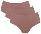 sloggi Midislip GO Daily Cotton (3er Pack) Glanz-Effekt Details, weich, Baumwollmix,