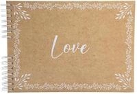 EXACOMPTA Fotoalbum Exacompta Spiralalbum 50S wei&szlig; 32x22cm Kraft