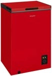 exquisit Gefriertruhe GT100-050E rot, 54,5 cm breit, 99 l, 4*-Gefriertruhe mit