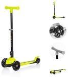 Chipolino Cityroller Robby, 3 PU-Leuchtr&auml;der, TPR-Griffe, klappbar, Fu&szlig;bremse,