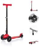 Chipolino Cityroller Robby, 3 PU-Leuchtr&auml;der, TPR-Griffe, klappbar, Fu&szlig;bremse,