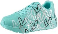 Sneaker SKECHERS "UNO LITE-METALLIC LOVE", M&auml;dchen, Gr. 27, bunt (t&uuml;rkis, multi),