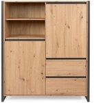 Finori Highboard, Artisan Oak / Anthrazit B x H x T ca. 120 x 139 x 40 cm