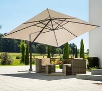 Schneider Schirme Ampelschirm Rhodos Grande, LxB: 400x300 cm, natur, rechteckig, ohne