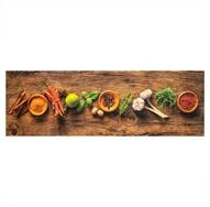 vidaXL Teppich, K&uuml;chenteppich Waschbar Gew&uuml;rze 60x180 cm Samt