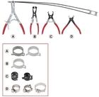 KS Tools Gripzange KS Tools KFZ Schlauchschellenzangen-Satz, 4-teilig