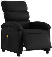 vidaXL Sessel Massagesessel Elektrisch Schwarz Kunstleder (1-St)