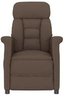 vidaXL Massagesessel Massagesessel Braun 96,5 x 70,5 x 95 cm Mikrofaser (1-St)