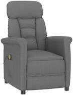 vidaXL Massagesessel Massagesessel Dunkelgrau 96,5 x 70,5 x 95 cm Mikrofaser (1-St)
