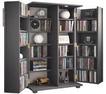 VCM Standregal Holz Schrank CD DVD Regal abschlie&szlig;bar Engalo XL, 1-tlg.