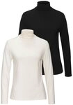 LASCANA Stehkragenshirt aus weichem Viskose-Stretch (2er-Pack)